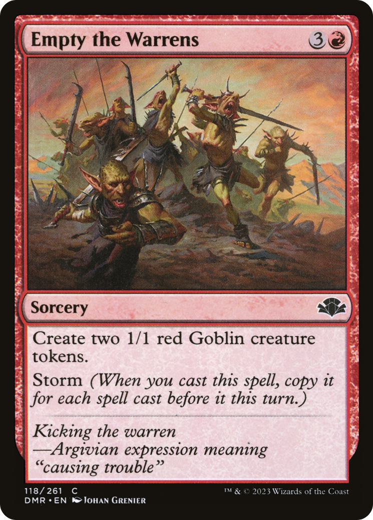 {C} Empty the Warrens [Dominaria Remastered][DMR 118]