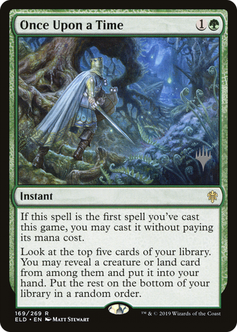 {R} Once Upon a Time (Promo Pack) [Throne of Eldraine Promos][PP ELD 169]