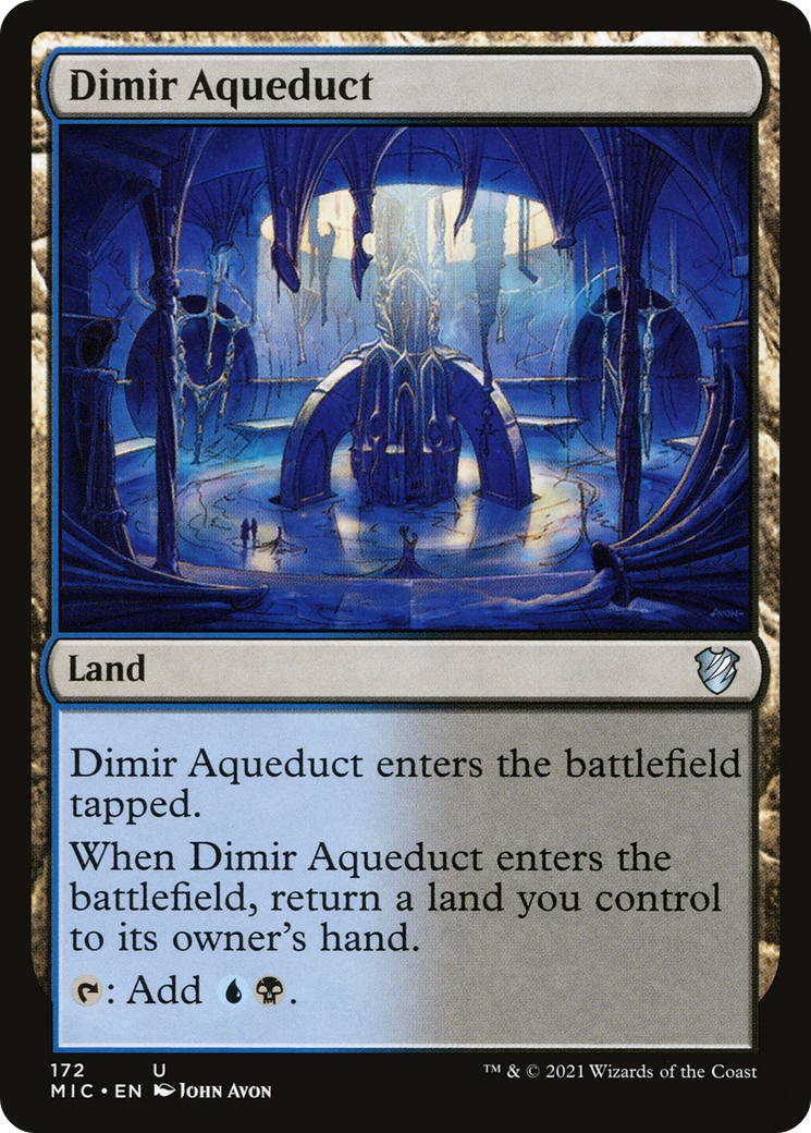 {C} Dimir Aqueduct [Innistrad: Midnight Hunt Commander][MIC 172]