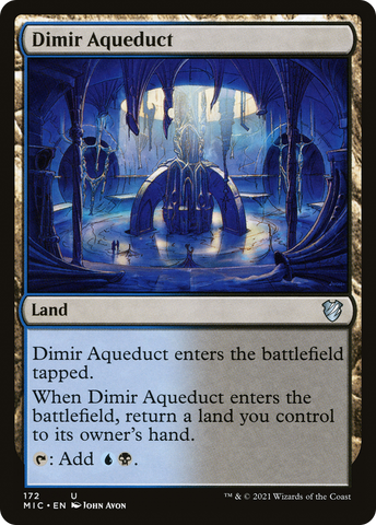 {C} Dimir Aqueduct [Innistrad: Midnight Hunt Commander][MIC 172]