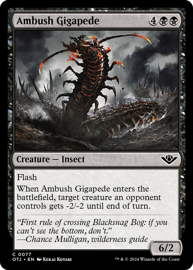 {@C} Ambush Gigapede [Outlaws of Thunder Junction][OTJ 077]