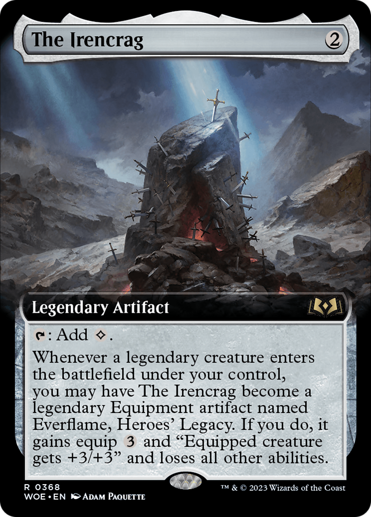 {@R} The Irencrag (Extended Art) [Wilds of Eldraine][WOE 368]