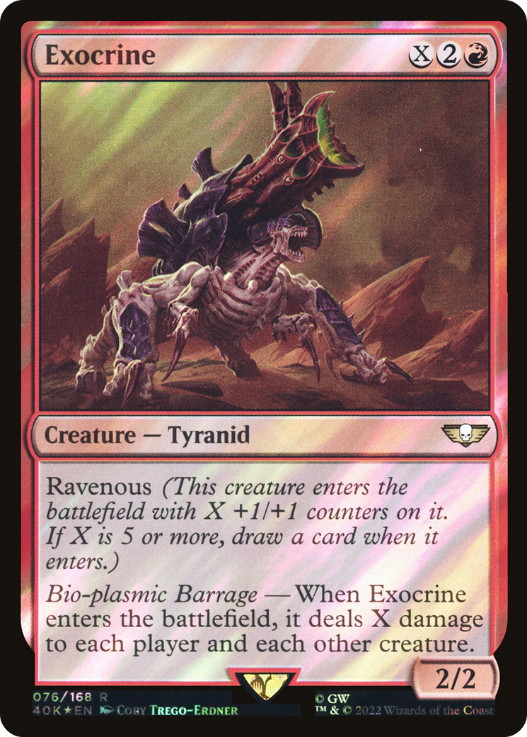 {R} Exocrine (Surge Foil) [Universes Beyond: Warhammer 40,000][SF 40K 076]