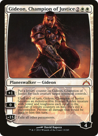 {R} Gideon, Champion of Justice [Gatecrash][GTC 013]