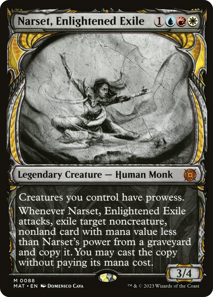 {@R} Narset, Enlightened Exile (Showcase) [March of the Machine: The Aftermath][MAT 088]