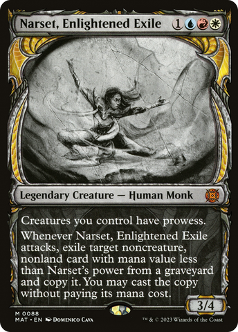 {R} Narset, Enlightened Exile (Showcase) [March of the Machine: The Aftermath][MAT 088]