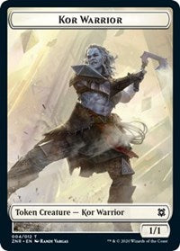 {T} Kor Warrior // Plant Double-sided Token [Zendikar Rising Tokens][TZNR 004]