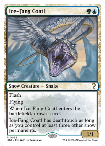 {R} Ice-Fang Coatl (White Border) [Mystery Booster 2][MB2 083]
