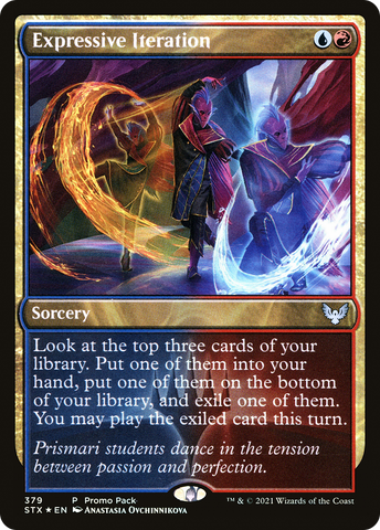 {C} Expressive Iteration (Promo Pack) [Strixhaven: School of Mages Promos][PP STX 379]