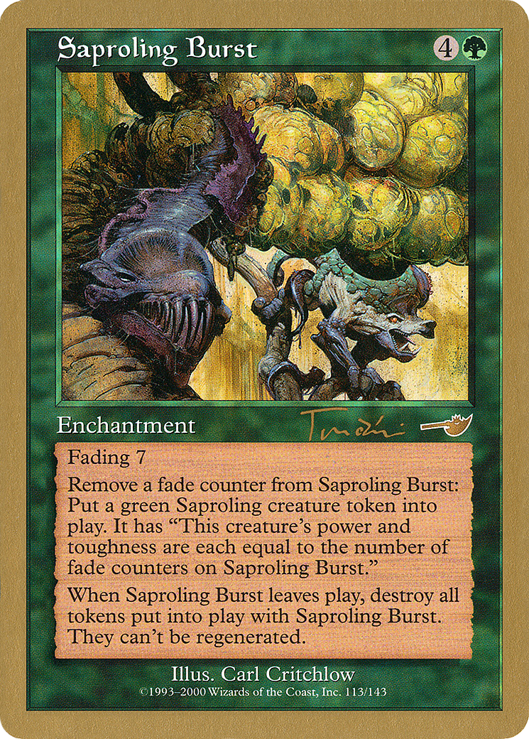 {R} Saproling Burst (Jan Tomcani) [World Championship Decks 2001][GB WC01 JT113]
