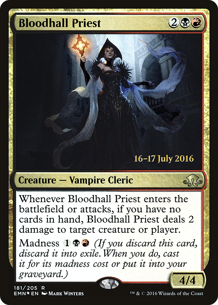 {R} Bloodhall Priest [Eldritch Moon Prerelease Promos][PR EMN 181] - Misty Mountain Games