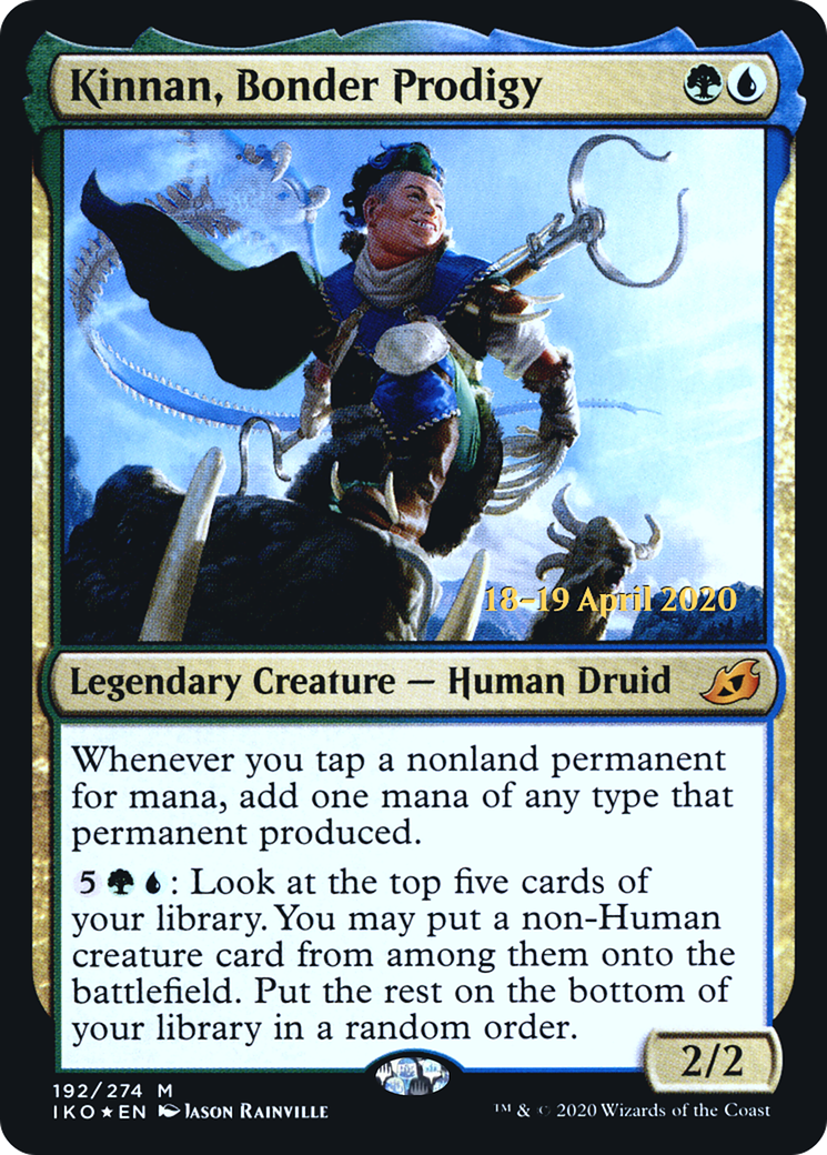 {R} Kinnan, Bonder Prodigy [Ikoria: Lair of Behemoths Prerelease Promos][PR IKO 192]