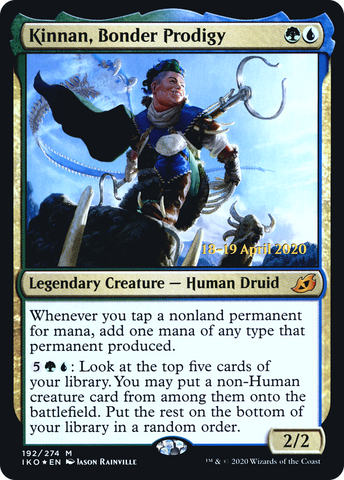 {R} Kinnan, Bonder Prodigy [Ikoria: Lair of Behemoths Prerelease Promos][PR IKO 192]