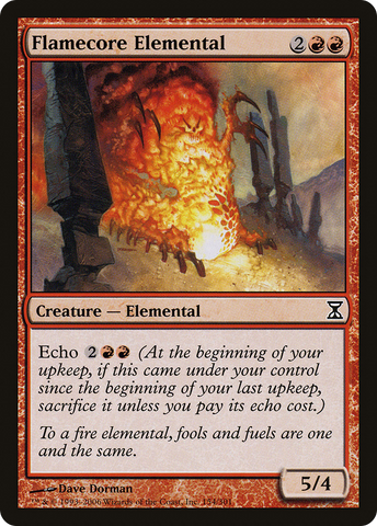 {C} Flamecore Elemental [Time Spiral][TSP 154]
