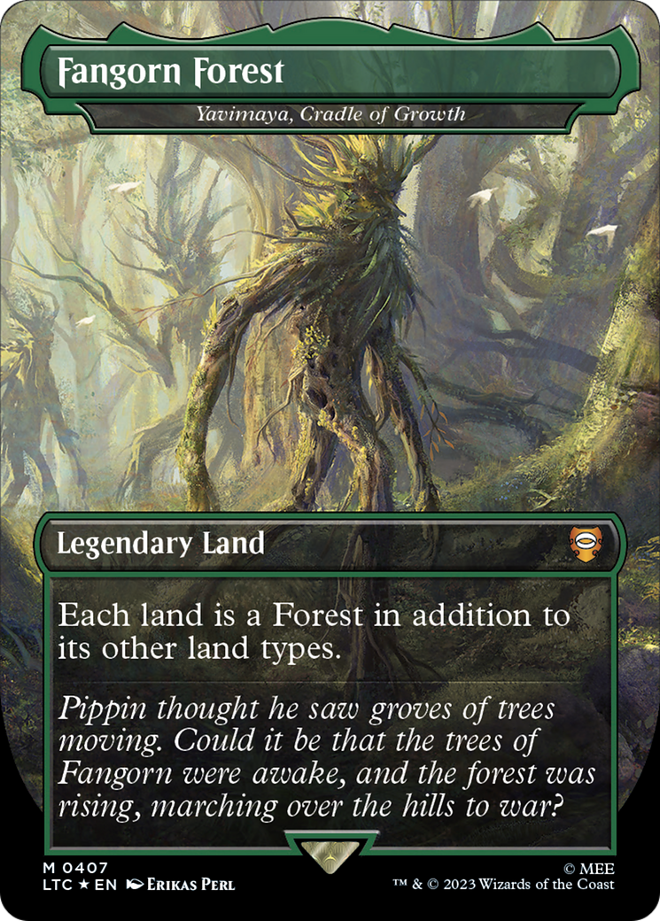 {R} Yavimaya, Cradle of Growth - Fangorn Forest (Surge Foil Realms and Relics) [The Lord of the Rings: Tales of Middle-Earth Commander][LTC 407]