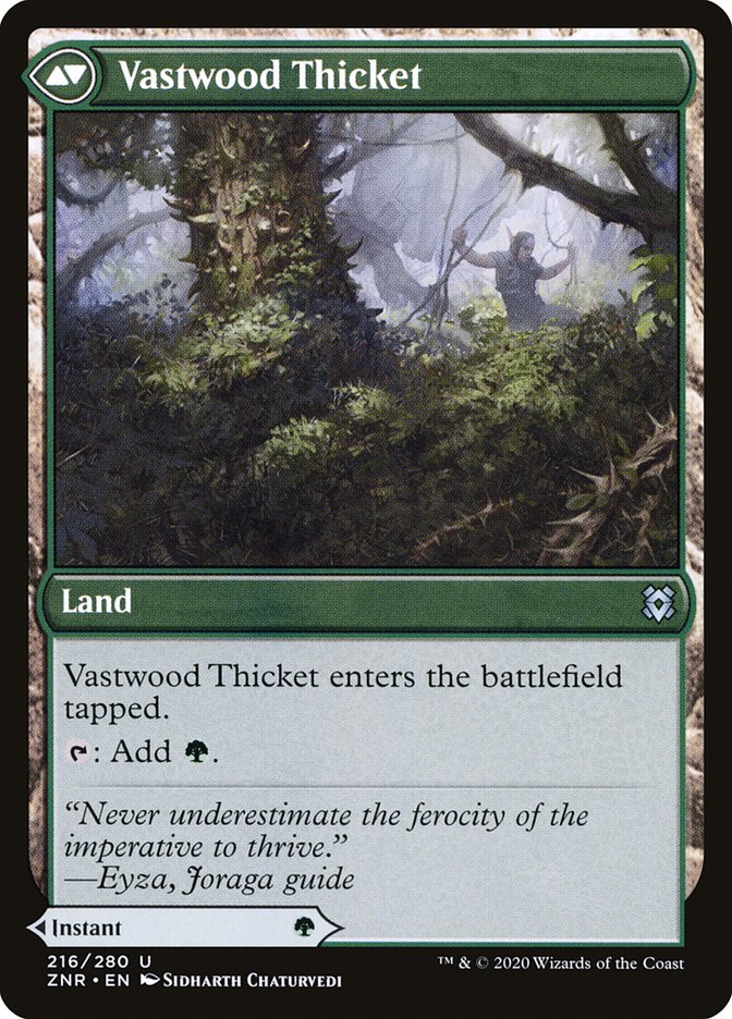 {C} Vastwood Fortification // Vastwood Thicket [Zendikar Rising][ZNR 216]