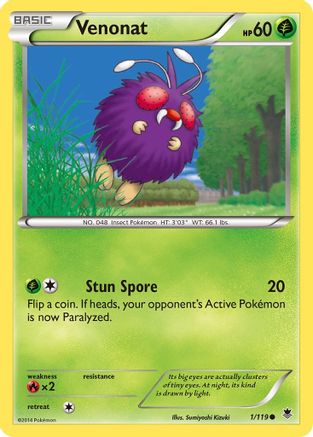 [PKM] Venonat (1/119) [XY: Phantom Forces]