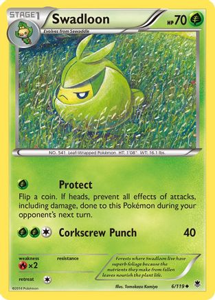 [PKM] Swadloon (6/119) [XY: Phantom Forces]