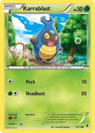 [PKM] Karrablast (8/119) [XY: Phantom Forces]