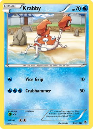 [PKM-C] Krabby (13/119) [XY: Phantom Forces]