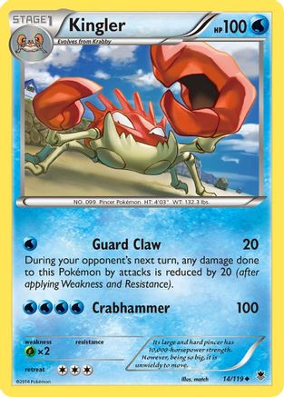 [PKM] Kingler (14/119) [XY: Phantom Forces]