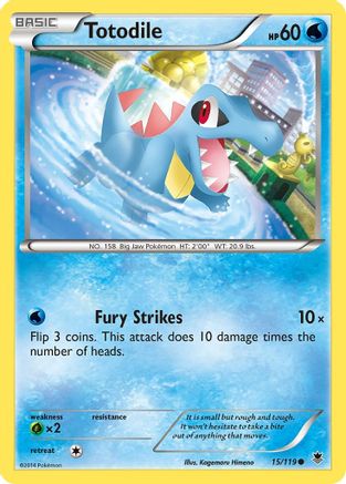 [PKM] Totodile (15/119) [XY: Phantom Forces]