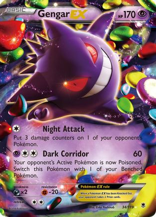 [PKM] Gengar EX (34/119) [XY: Phantom Forces]