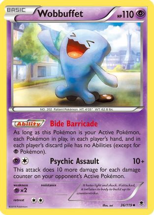 [PKM] Wobbuffet (36/119) [XY: Phantom Forces]