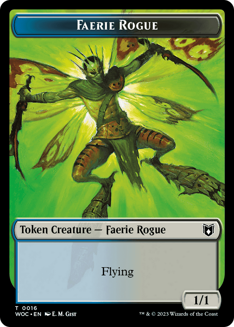 {T} Faerie Rogue // Copy (0016) Double-Sided Token [Wilds of Eldraine Commander][TWOC 16//4//4]
