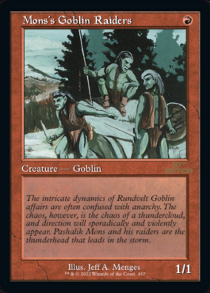 {C} Mons's Goblin Raiders (Retro) [30th Anniversary Edition][30A 457]