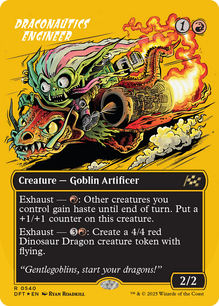 {@R} Draconautics Engineer (Borderless) (First-Place Foil) [Aetherdrift][DFT 540]