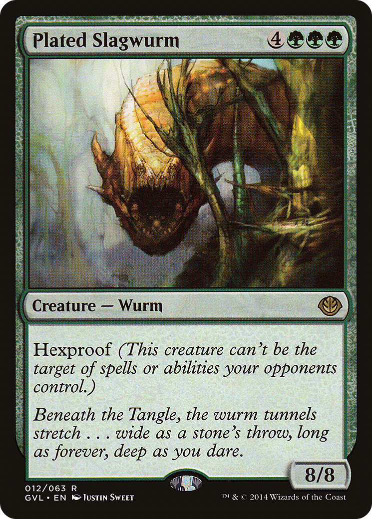 {R} Plated Slagwurm (Garruk vs. Liliana) [Duel Decks Anthology][GVL 012]