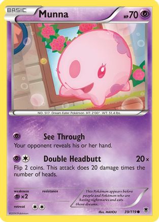 [PKM] Munna (39/119) [XY: Phantom Forces]