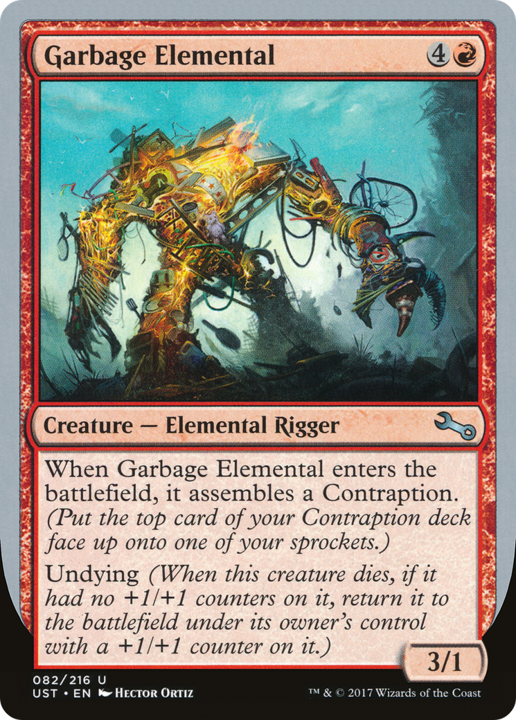 {C} Garbage Elemental (3/1 Creature) [Unstable][UST 82B]