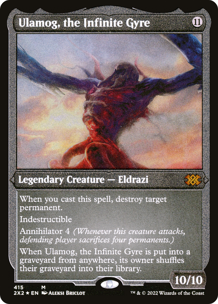{R} Ulamog, the Infinite Gyre (Foil Etched) [Double Masters 2022][2X2 415]