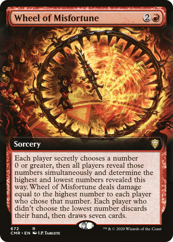 {R} Wheel of Misfortune (Extended Art) [Commander Legends][CMR 672]