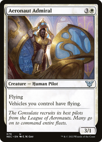 {C} Aeronaut Admiral [Kamigawa: Neon Dynasty Commander][NEC 079]