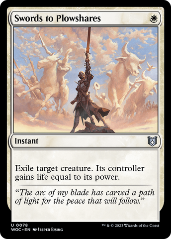 {C} Swords to Plowshares [Wilds of Eldraine Commander][WOC 078]