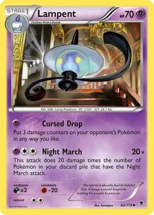 [PKM-C] Lampent (42/119) [XY: Phantom Forces]