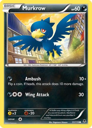 [PKM] Murkrow (51/119) [XY: Phantom Forces]