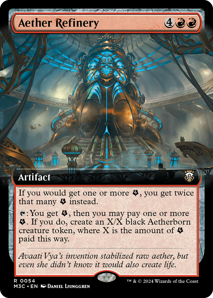 {R} Aether Refinery (Extended Art) [Modern Horizons 3 Commander][M3C 054]