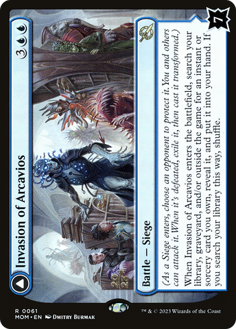 {R} Invasion of Arcavios // Invocation of the Founders [March of the Machine Prerelease Promos][PR MOM 061]
