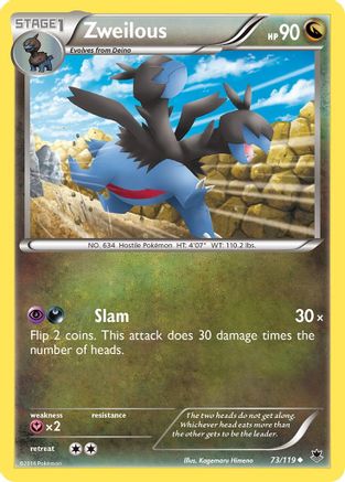 [PKM] Zweilous (73/119) [XY: Phantom Forces]