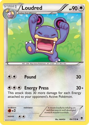 [PKM] Loudred (84/119) [XY: Phantom Forces]