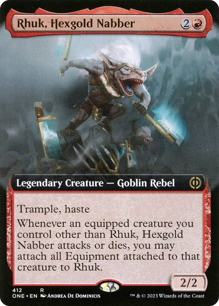 {R} Rhuk, Hexgold Nabber (Extended Art) [Phyrexia: All Will Be One][ONE 412]
