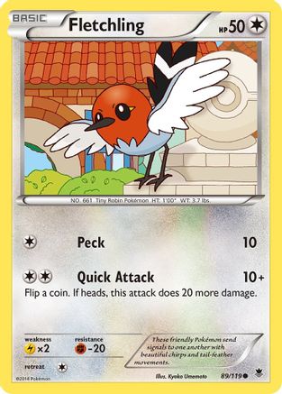 [PKM-C] Fletchling (89/119) [XY: Phantom Forces]