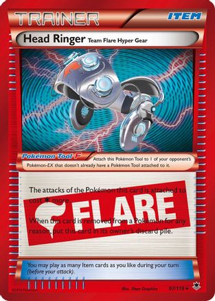 [PKM] Head Ringer Team Flare Hyper Gear (97/119) [XY: Phantom Forces]