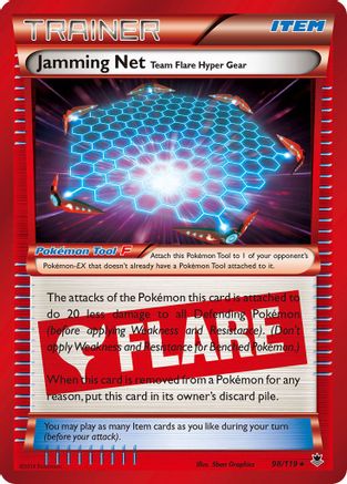 [PKM] Jamming Net Team Flare Hyper Gear (98/119) [XY: Phantom Forces]
