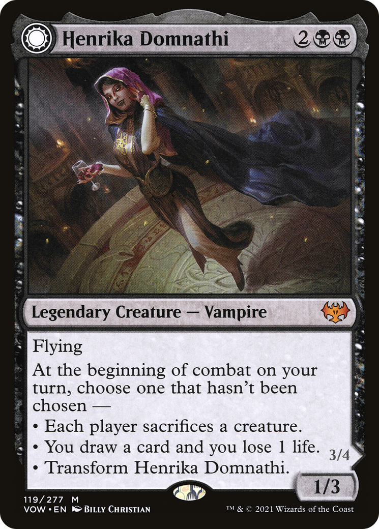 {R} Henrika Domnathi // Henrika, Infernal Seer [Innistrad: Crimson Vow][VOW 119]