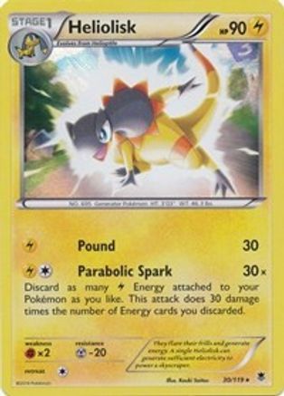 [PKM] Heliolisk (30/119) (Theme Deck Exclusive) [XY: Phantom Forces]